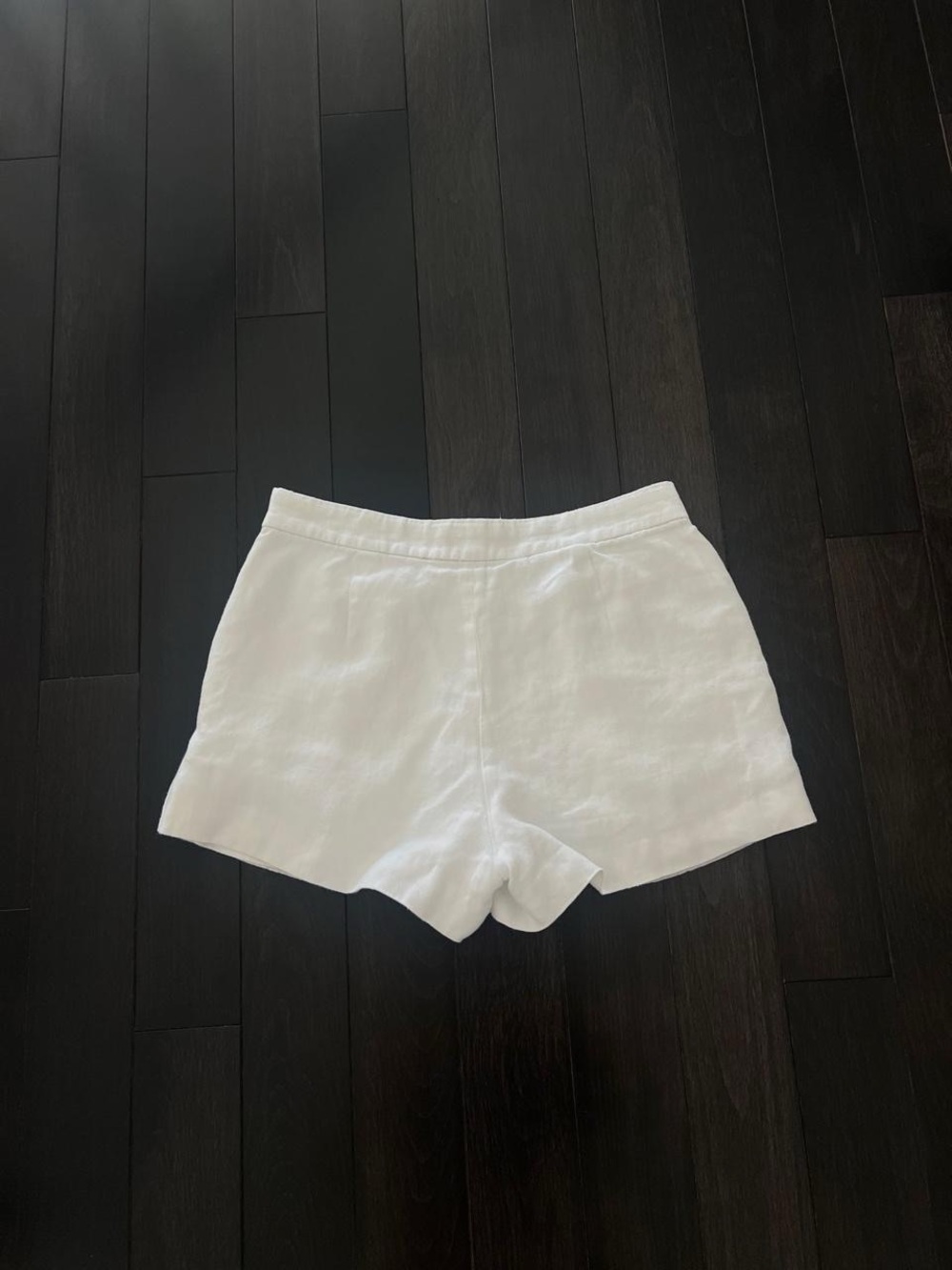 White Women's Pleated Skort Shorts - Picture 4 of 4